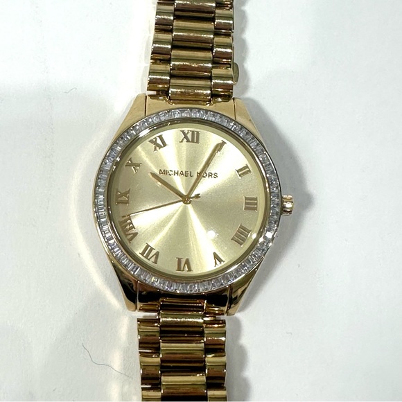 Michael Kors Blake Champagne Dial Unisex MK 3244 - Picture 4 of 7